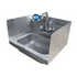 Stainless Steel Hand Sink with Side Splash - NSF - Commercial Equipment 16" X 16"