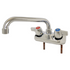 BK Resources (BKF-W2-10-G) 4" O.C. WorkForce Shallow Splash Mount Faucet With 10" Swing Spout