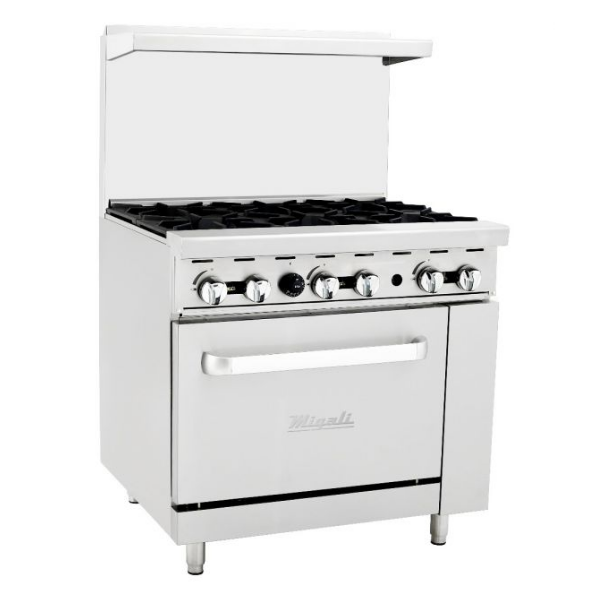 Migali-C-RO6-LP 6 Burner Range, (1) Oven, Liquid Propane