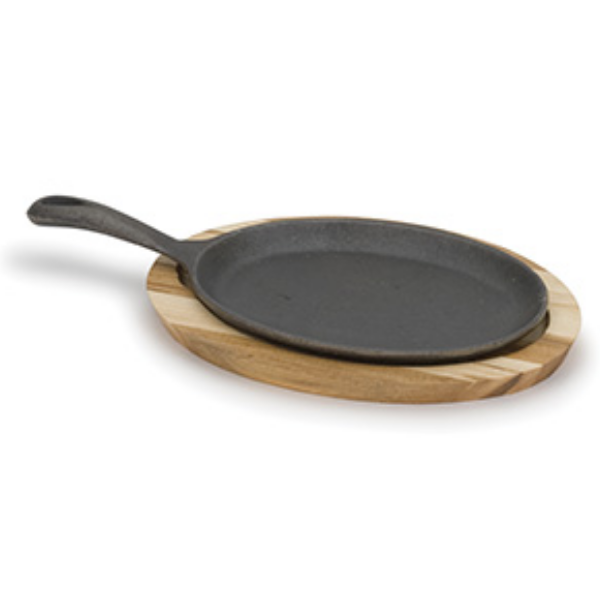 Royal Industries (ROY CI 1717) Cast Iron Fajita Griddle 7" x 10"