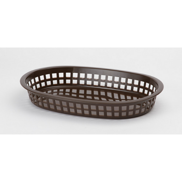 Royal Industries (DIN REB1106) Rectangle Food Basket Brown - 36/Case