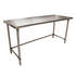 BK Resources (VTTOB-7224) 72" X 24" T-430 18 GA Stainless Steel Table Top Open Base