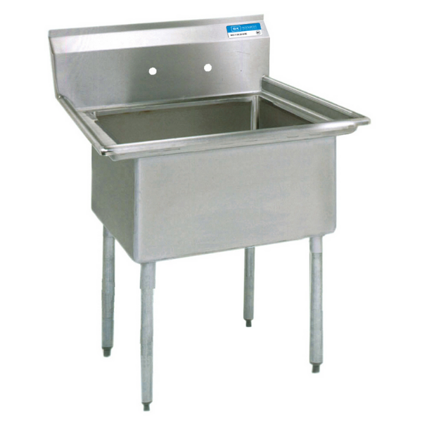 BK Resources Economy 1 Compartment Sink 18 X 18 X 12D