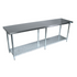 BK Resources (CTT-9624) 16 GA. T-304 96 X 24 Table Galvanized Base