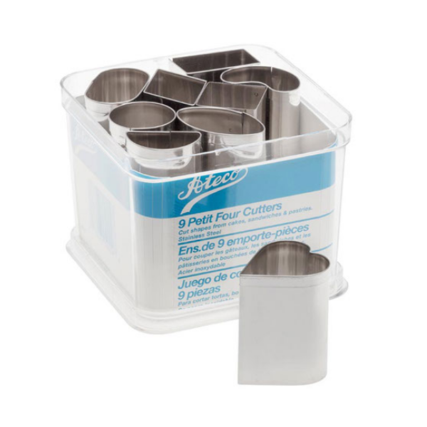 Ateco 2009 9-Piece Petit Four Cutter Set