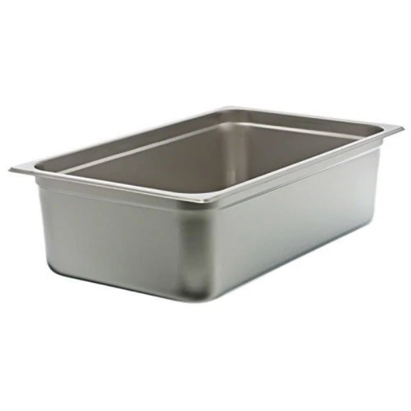 Update International NJP-1006 24-Gauge Stainless Steel Anti-Jam Steam Table Pan, Full, 22-Quart