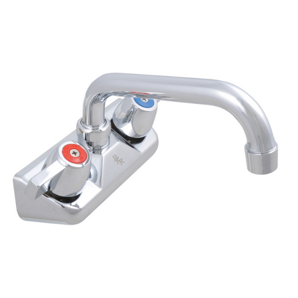 BK Resources (BKF-W-16-G) 4" O.C. WorkForce Splash Mount Faucet With 16" Swing Spout