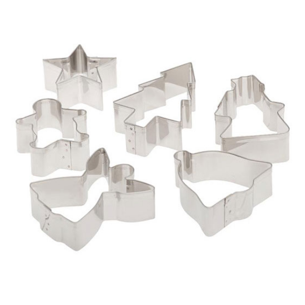 Ateco 4842 6-Piece Christmas Cookie Cutter Set