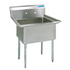 BK Resources 1 Compartment Sink 18 X 18 X 12D NO DB