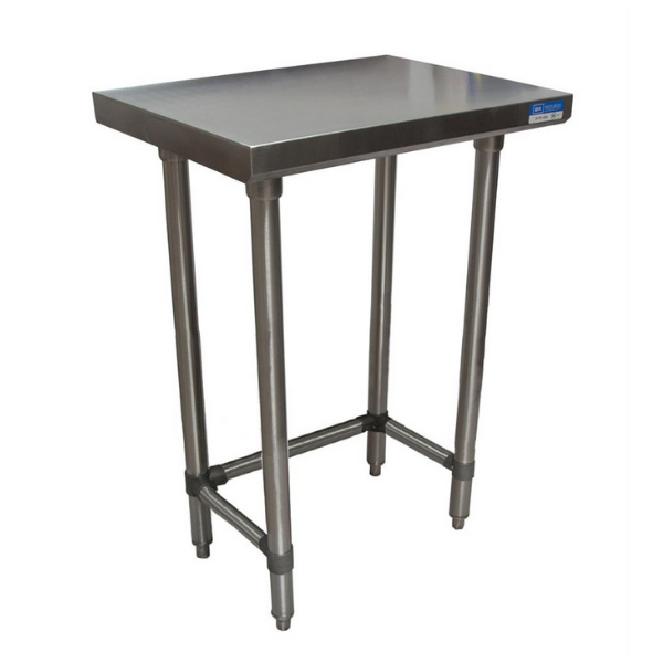 BK Resources (SVTOB-1824) 18" X 24" T-430 18 GA Stainless Steel Table Top Open Base