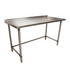 BK Resources (SVTROB-6030) 60" X 30" T-430 18 GA Table Stainless Steel 1.5" Riser Open Base