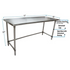 BK Resources (CTTOB-7236) 16 GA. T-304 72 X 36 Table Galvanized Open Base