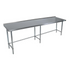 BK Resources (SVTROB-1896) 18" X 96" T-430 18 GA Table Stainless Steel 1.5" Riser Open Base