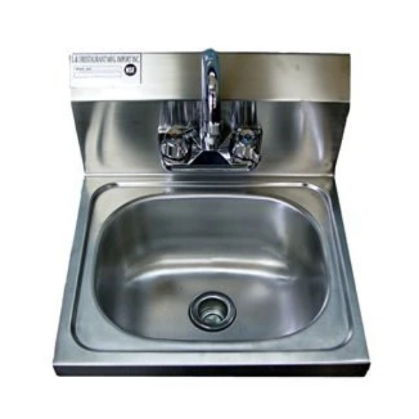 Stainless Steel Hand Sink 16.5" X 16" - NSF - Commercial Equipment