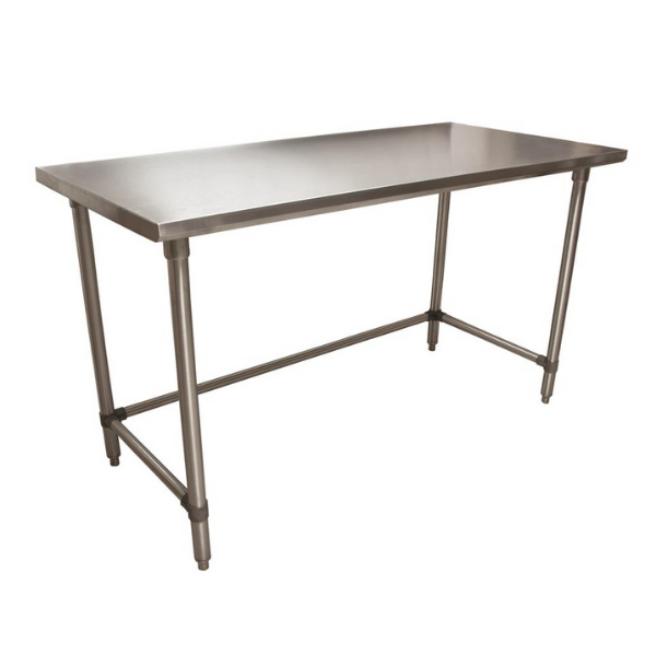 BK Resources (CTTOB-6036) 16 GA. T-304 60 X 36 Table Galvanized Open Base