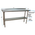 BK Resources (SVTR-1872) 18" X 72" T-430 18 GA Table Stainless Steel Top with 1.5" Riser