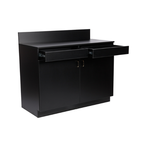 Royal Industries (ROY 729 BA) Waitress Station, Black-Assembled