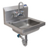 BK Resources (BKHS-W-1410-PT-G) SM Hand Sink 2 Hole With Faucet P-Trap