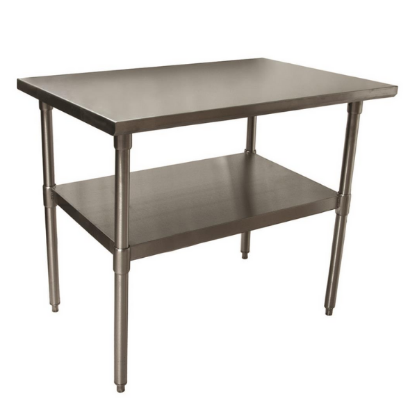 BK Resources (SVT-4830) 48" X 30" T-430 18 GA Stainless Steel Table Top and Base