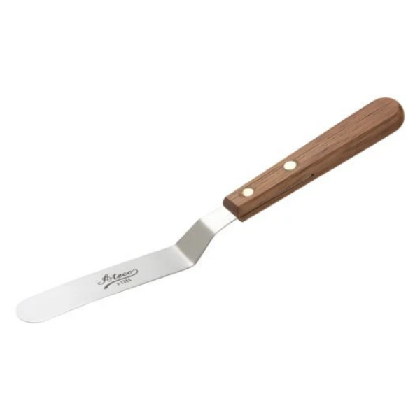 Ateco Spatula, Wooden Handle, Offset blade