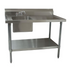 BK Resources (BKMPT-3072S-L-P-G) Marine Edge 18 GA. T-304 30 X 72 Prep Table