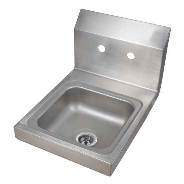 BK Resources (BKHS-W-SS) SM Space Saver Hand Sink 2 Hole