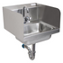 BK Resources (BKHS-D-1410-SS-PT-G) DM Hand Sink 2 Hole With Side Splashes Faucet P-TR