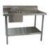 BK Resources (BKMPT-3060G-L-P-G) Marine Edge 18 GA. T-304 30 X 60 Prep Table