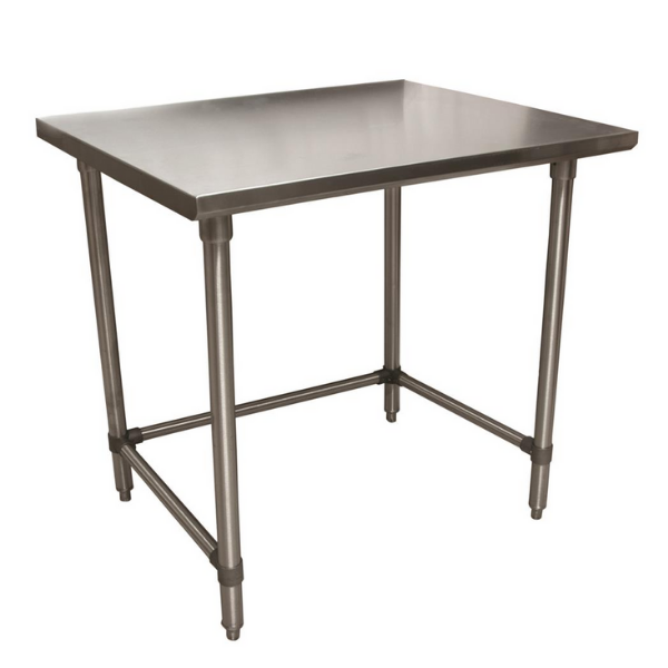 BK Resources (CTTOB-4836) 16 GA. T-304 48 X 36 Table Galvanized Open Base