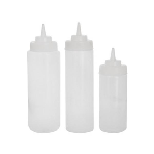 Royal Industries (ROY SO 16 C WM) 16 oz. Wide Mouth Squeeze Bottle - 12/Pack