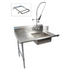 BK Resources (BKSDT-60-L-P2-G) 60" Soiled Dishtable Left Kit With Faucet