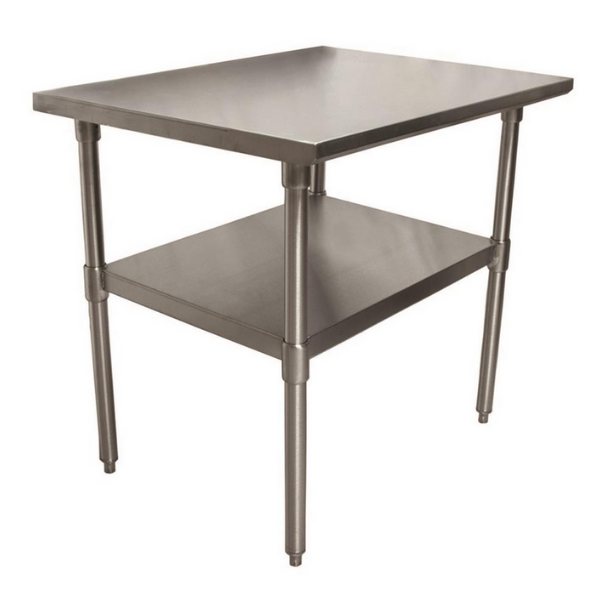 BK Resources (SVT-2424) 24" X 24" T-430 18 GA Stainless Steel Table Top and Base