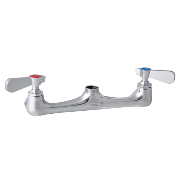 BK Resources (BKF-8W-XX-G) 8" O.C. WorkForce Splash Mount Faucet Without Spout