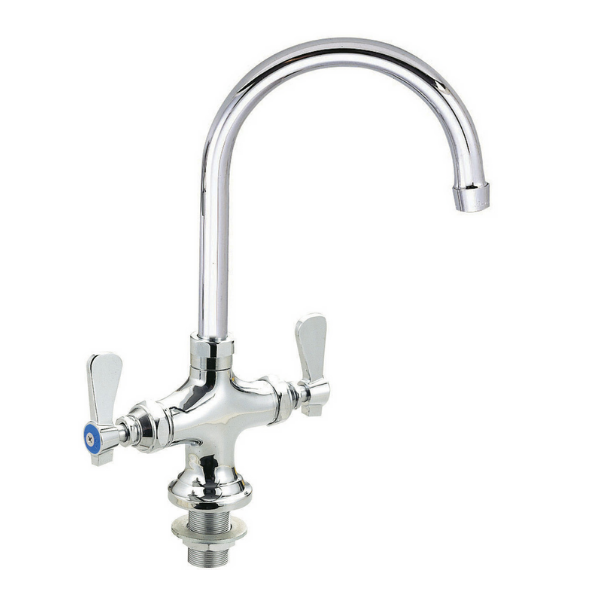 BK Resources (BKF-DPF-8G-G) Dual Valve DM Pantry Faucet With 8" Gooseneck Spout