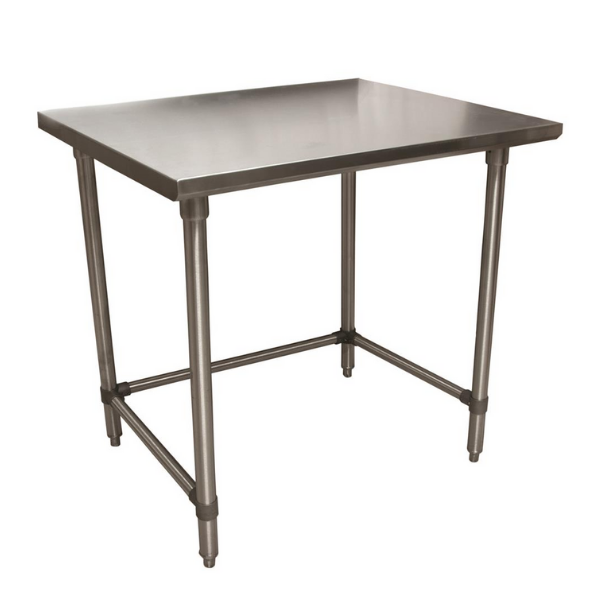 BK Resources (VTTOB-3030) 30" X 30" T-430 18 GA Stainless Steel Table Top Open Base