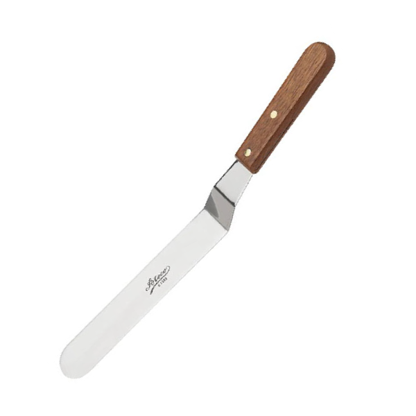 Ateco 1389 9 3/4" Offset Spatula with Wood Handle