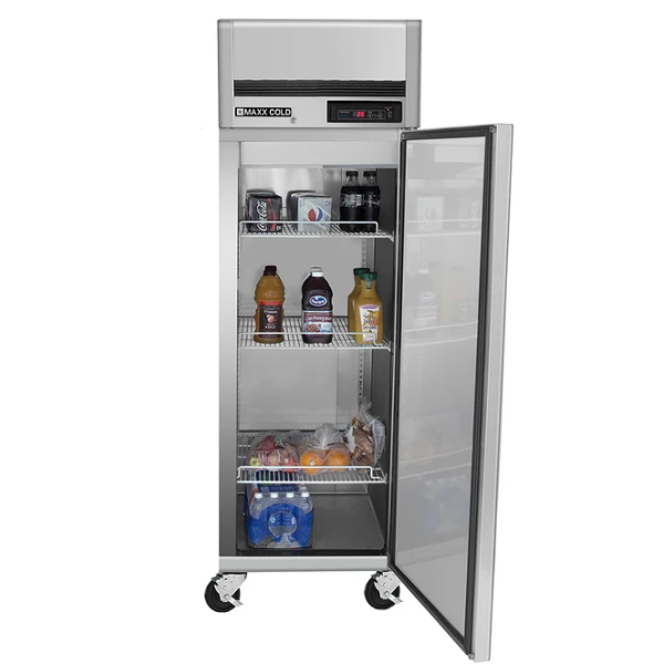 Maxx Cold MCRT-23FDHC Reach-In Refrigerator, Single Door, Top Mount