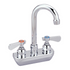 BK Resources (BKF-4SM-8G-G) 4" O.C. OptiFlow Splash Mount Faucet With 8" Gooseneck Spout