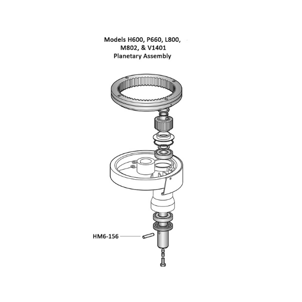 Hobart (HM6-156) 111156 Planetary Agitator Shaft Pin For Mixers