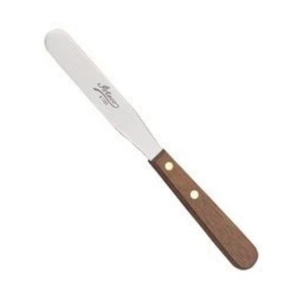 Ateco Small S/S 4-1/4" Spatula with Wood Handle