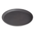 Stanton Trading Non Skid Rubber Lined 11-Inch Fiberglass Round Serving Tray, Black