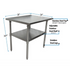 BK Resources (SVT-3024) 30" X 24" T-430 18 GA Stainless Steel Table Top and Base