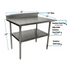 BK Resources (CVTR5-4830) 16 GA. T-304 5" Riser 48 X 30 Table Stainless Steel Base