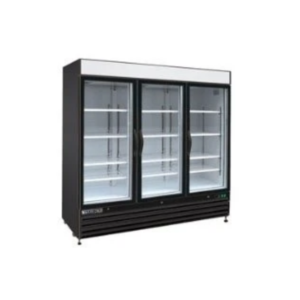 Maxximum 72 Cft Triple Glass Door Merchandiser Freezer Model Number Mxm3-72Fb