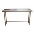 BK Resources (SVTROB-1872) 18" X 72" T-430 18 GA Table Stainless Steel 1.5" Riser Open Base