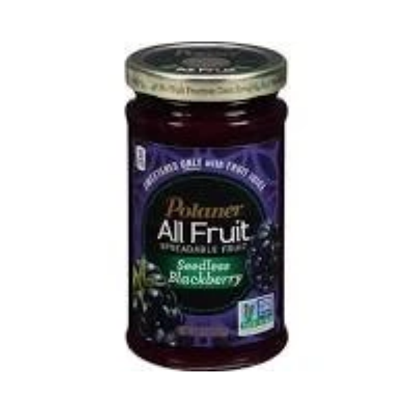 Polaner All Fruit Seedless Blackberry Spreadable Fruit 10oz (Pack of 2)