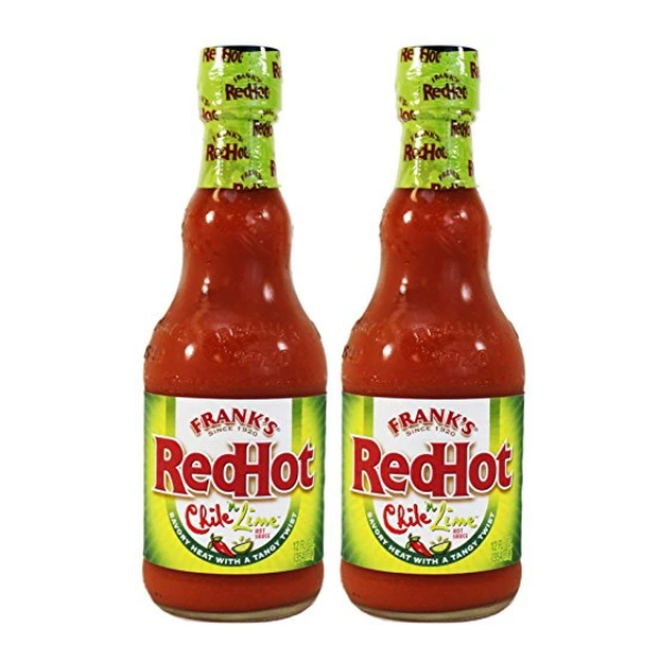 Frank's RedHot Chile 'n Lime Hot Sauce (Pack of 2) 12 oz Bottles