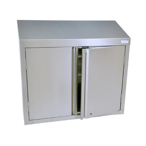 BK Resources (BKWCH-1548HL) 15"D X 48"With Hinged Doors/Lock ,With Intermediate Shelf