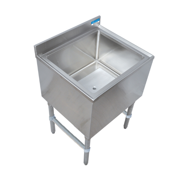 BK Resources (BKIB-CP7-2412-18S) 24"X 18" Ice Bin With 7C Cold Plate Stainless Steel