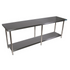 BK Resources (CVT-8424) 16 GA. T-304 84 X 24 Table 18 GA Stainless Steel Base